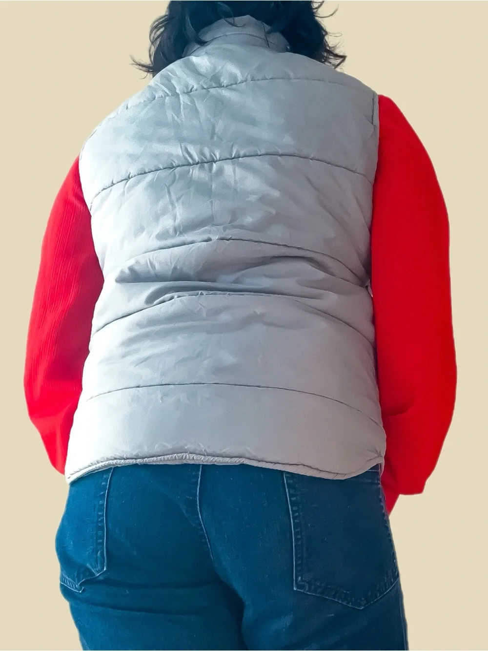 1970s Green and Blue Puffer Vest - Picture 2 of 11